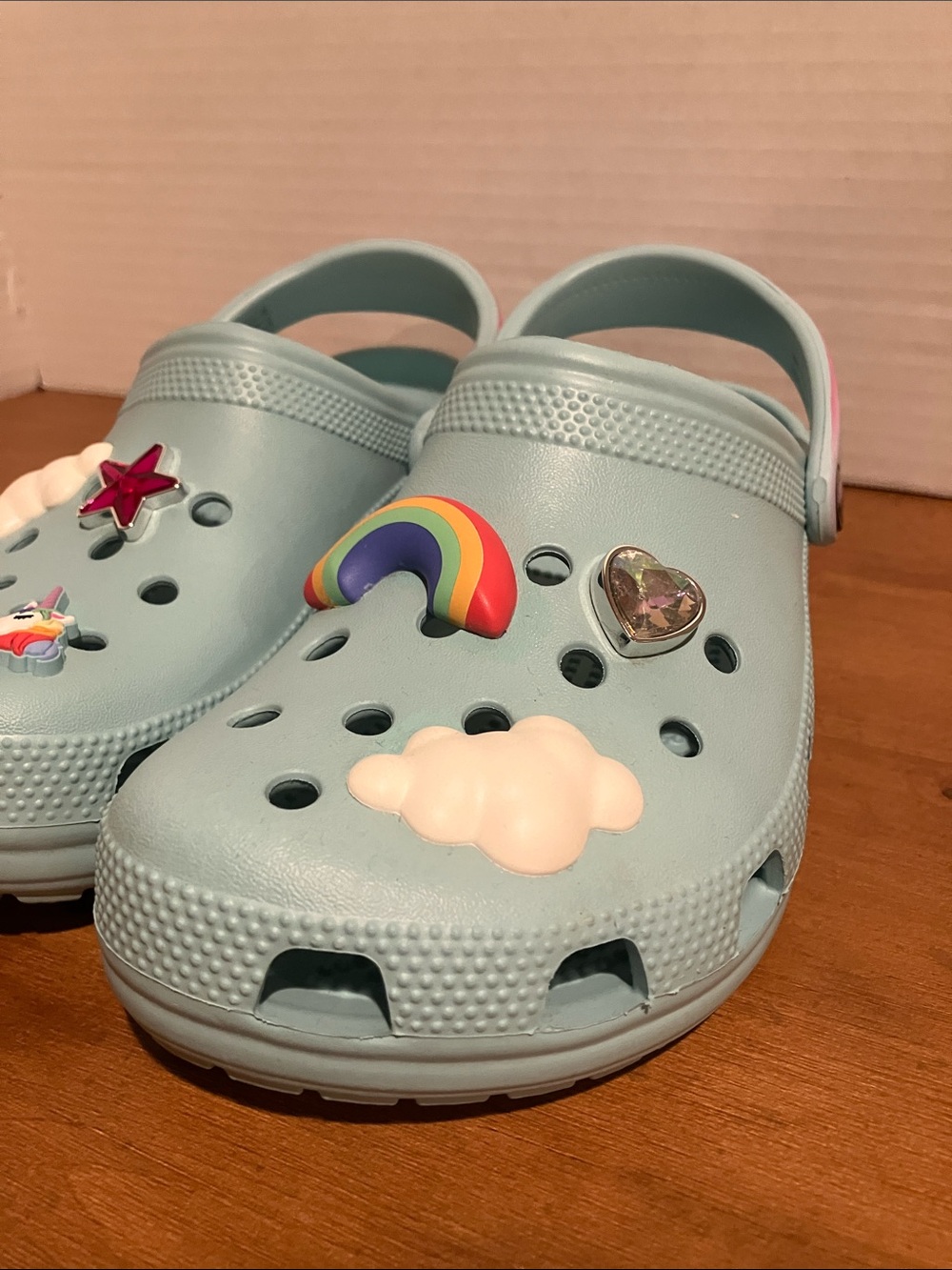 CROCS Kids Classic Rainbow Gem Clog - Pure Water - Picture 5 of 11